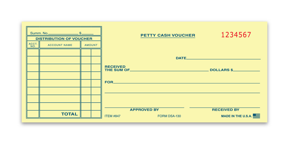 Petty Cash Voucher