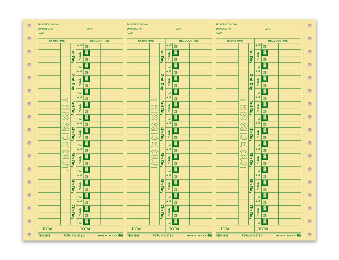 Time Clock Cards (Computerized)