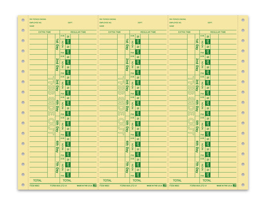 Time Clock Cards (Computerized)