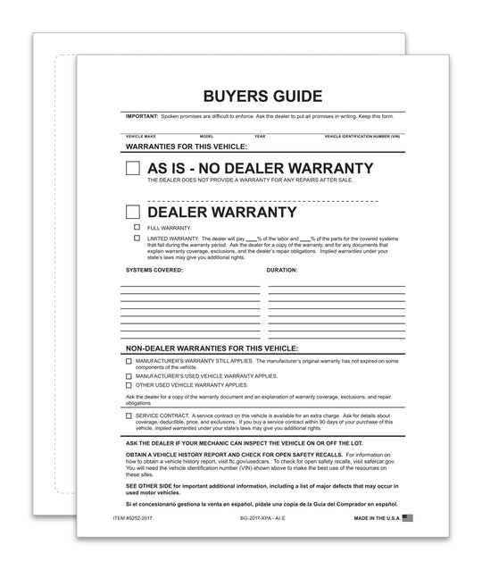1-Part Buyers Guide- EXTERIOR window application