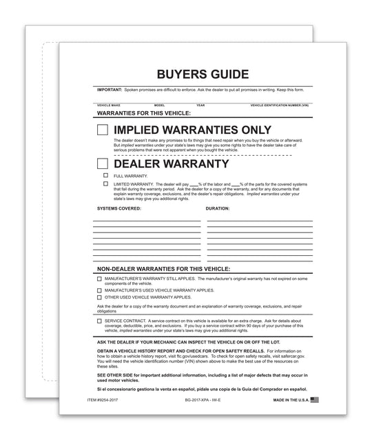 1-Part Buyers Guide- EXTERIOR window application